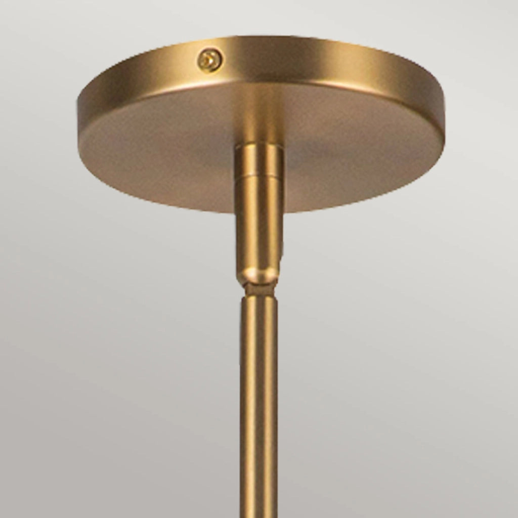 Sospensione boho Perth Alora rattan sfera opale oro E27