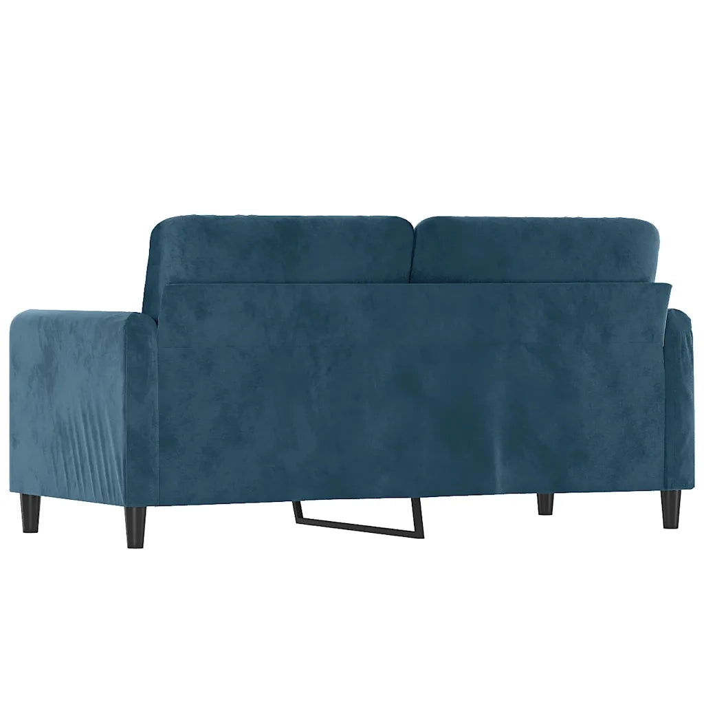 Divano a 2 Posti-Sofa 2 Posti Blu 140 cm in Velluto 620831