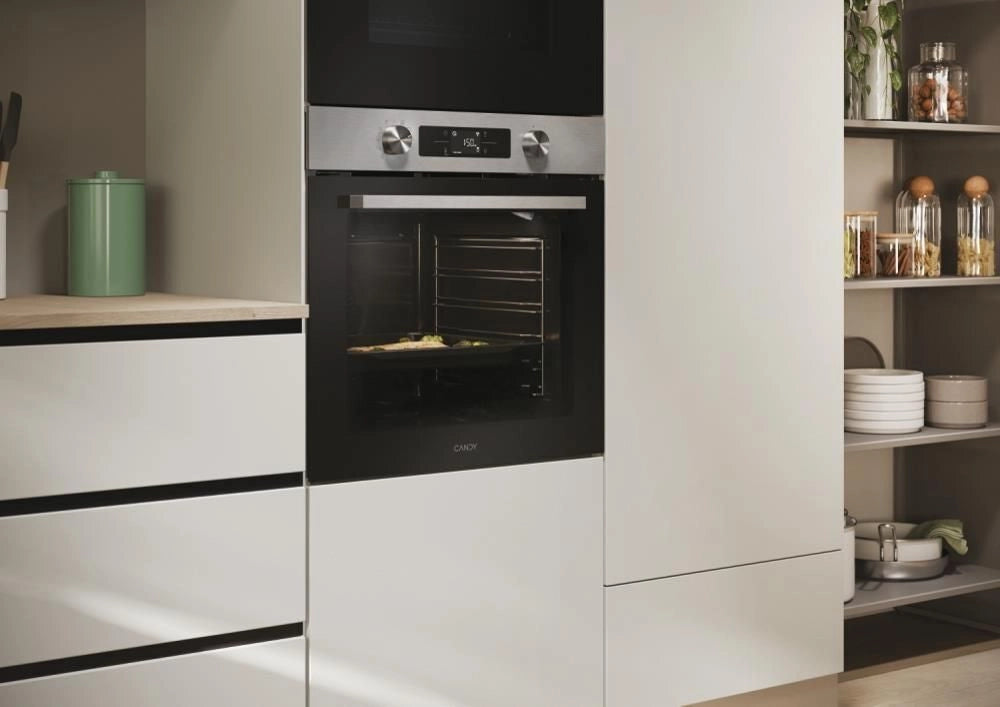 Candy CA6 N5B3EHTX Forno da incasso Elettrico Multifunzione 78 L Classe A++ Easy Steam Wi-Fi hOn 11 Programmi (60x60x60 cm) colore Nero Inox