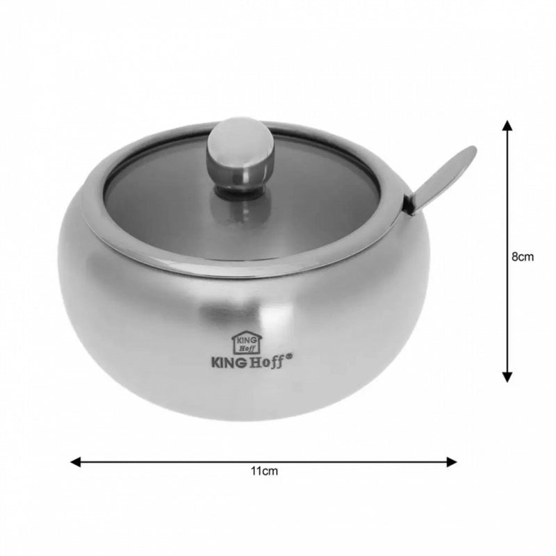 Zuccheriera in acciaio inossidabile con cucchiaio Kinghoff KH-3732