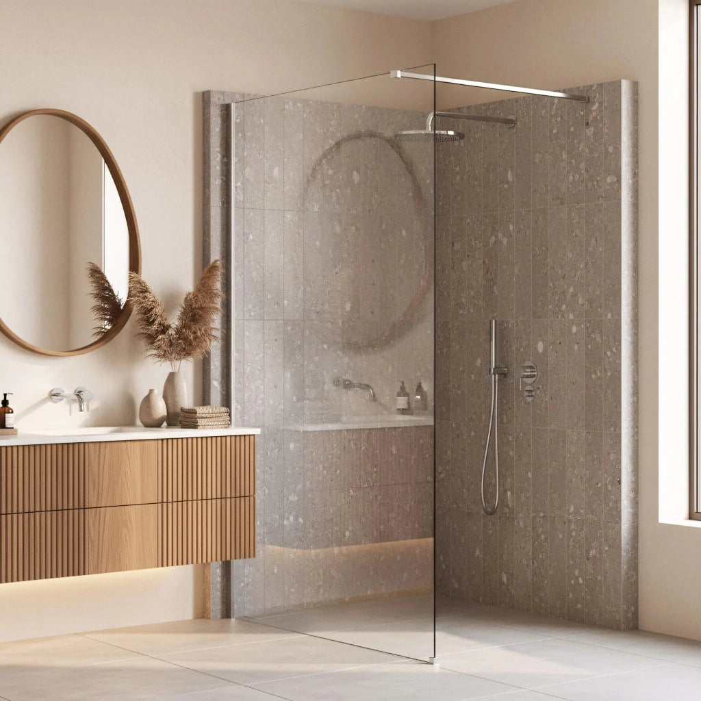 Parete Doccia Rea Flexi Transparent / Chrome 70