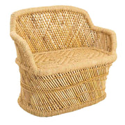 Divano in bambù marrone 62x30x48,5h