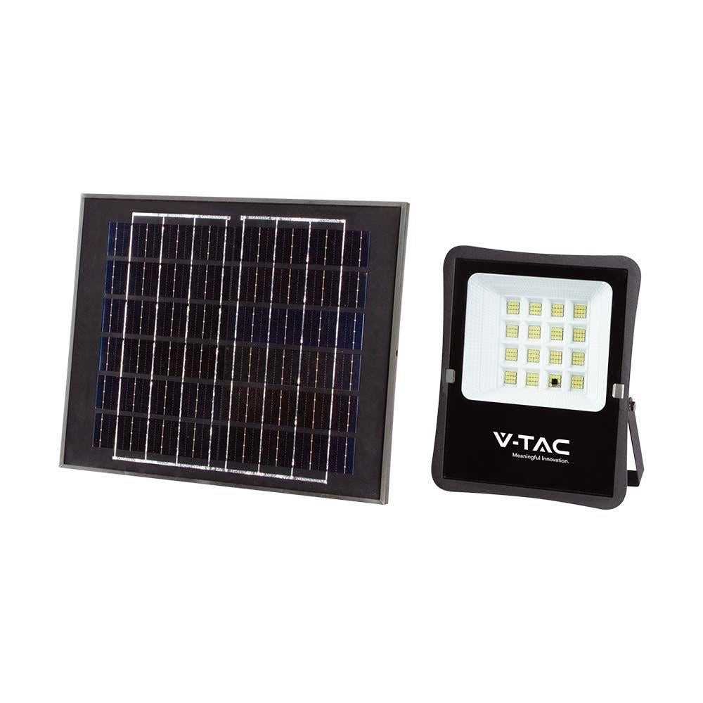 Faro LED solare V-TAC 12W con telecomando IP65 6400K