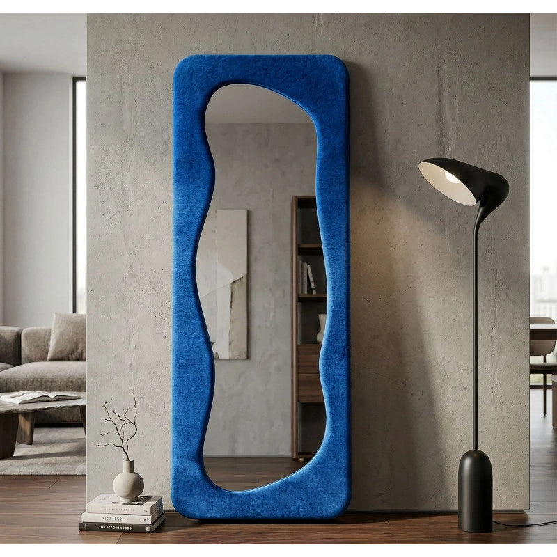 Specchio Da Muro Theodor Blu cm 60x4x160