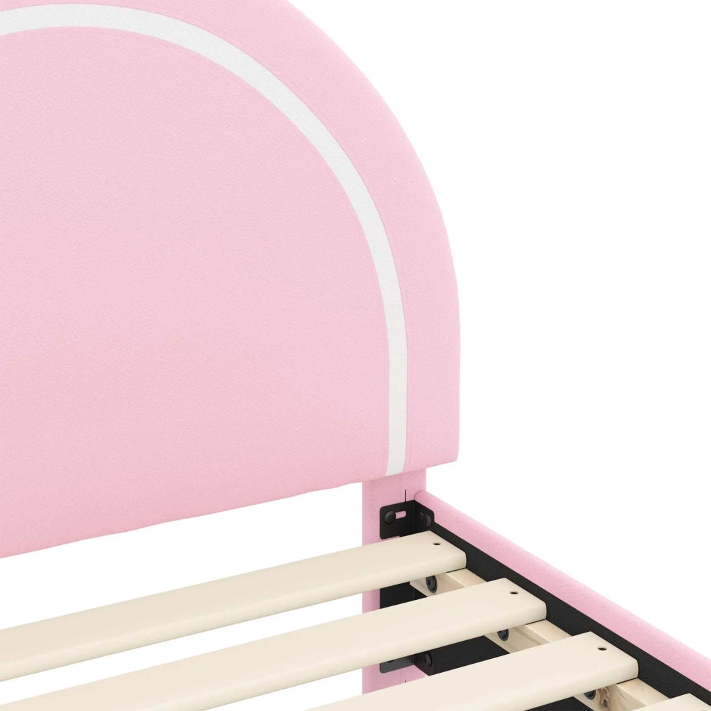 Struttura letto bambini con testata Rosa 90 x 190 cm PU 42011200