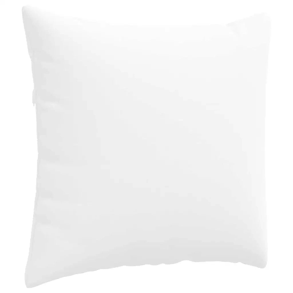 Cuscini da Divano 2 pz-Set di 2 Cuscini per Sofa Bianco 50 x 50 cm Tessuto
