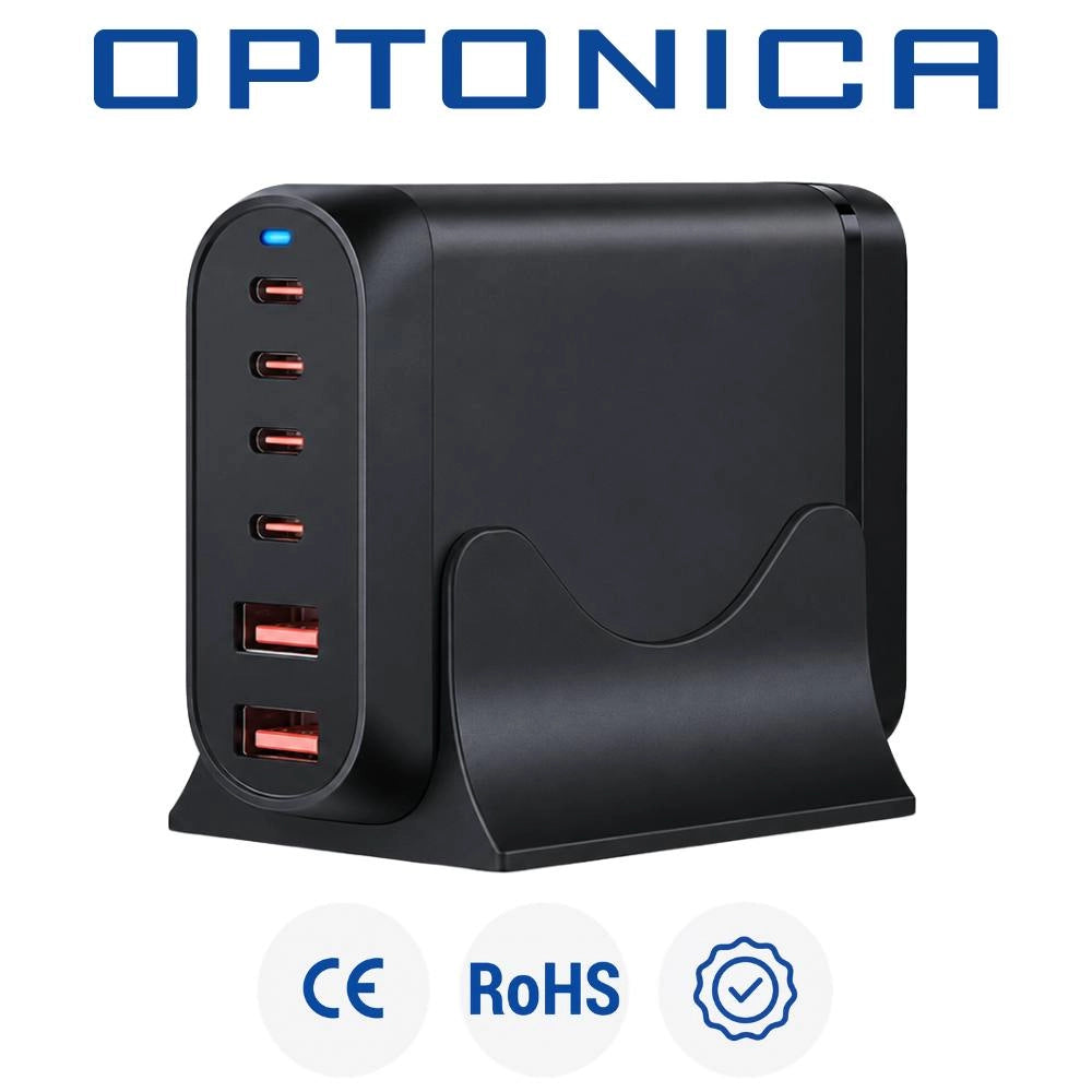Adattatore alimentatore usb 200w con spina europea e porte multiple