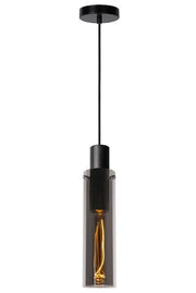 Lampada a sospensione Lucide Orlando nera E27 40W Ø10cm