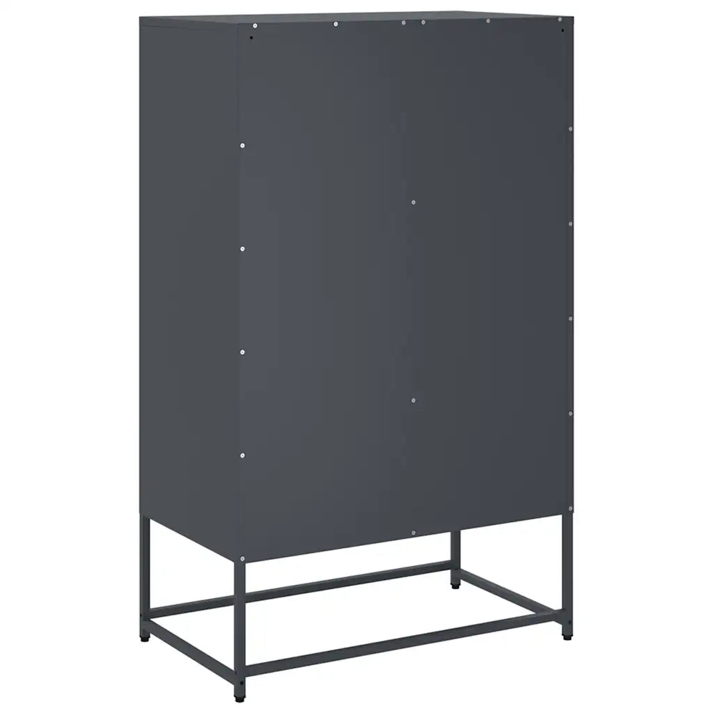Credenza Antracite 68x39x111,5 cm Acciaio