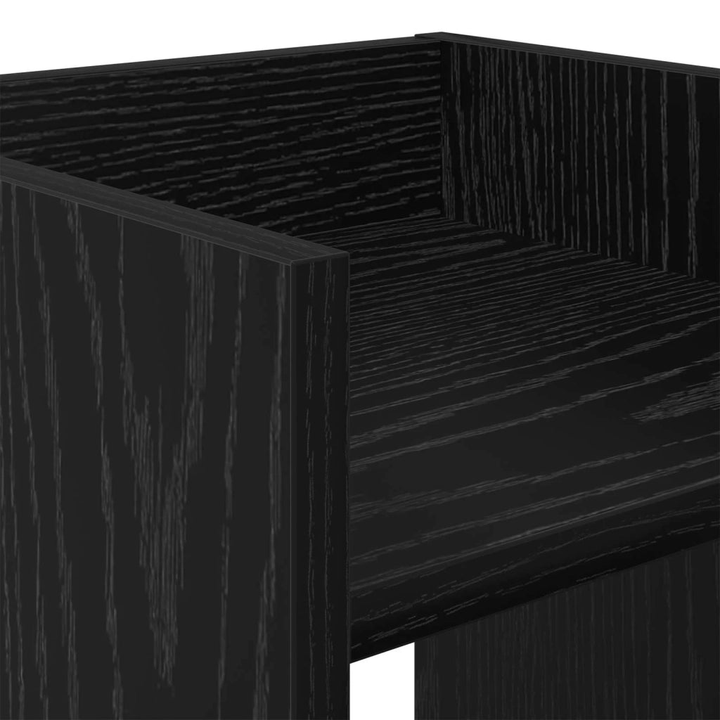 Supporto per piante | Sostegno per piante 2 pz Rovere Nero 30 x 30 x 40 cm