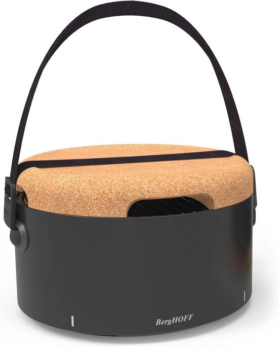 Griglia a carbone da tavolo portatile - Griglia da campeggio compatta con accessori