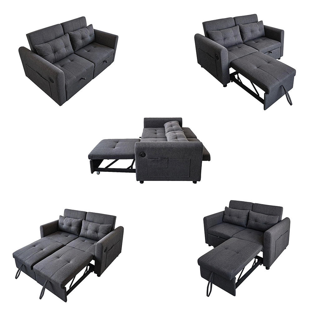 Divano loveseat 3 in 1 - Xylo - Regolabile USB cuscini