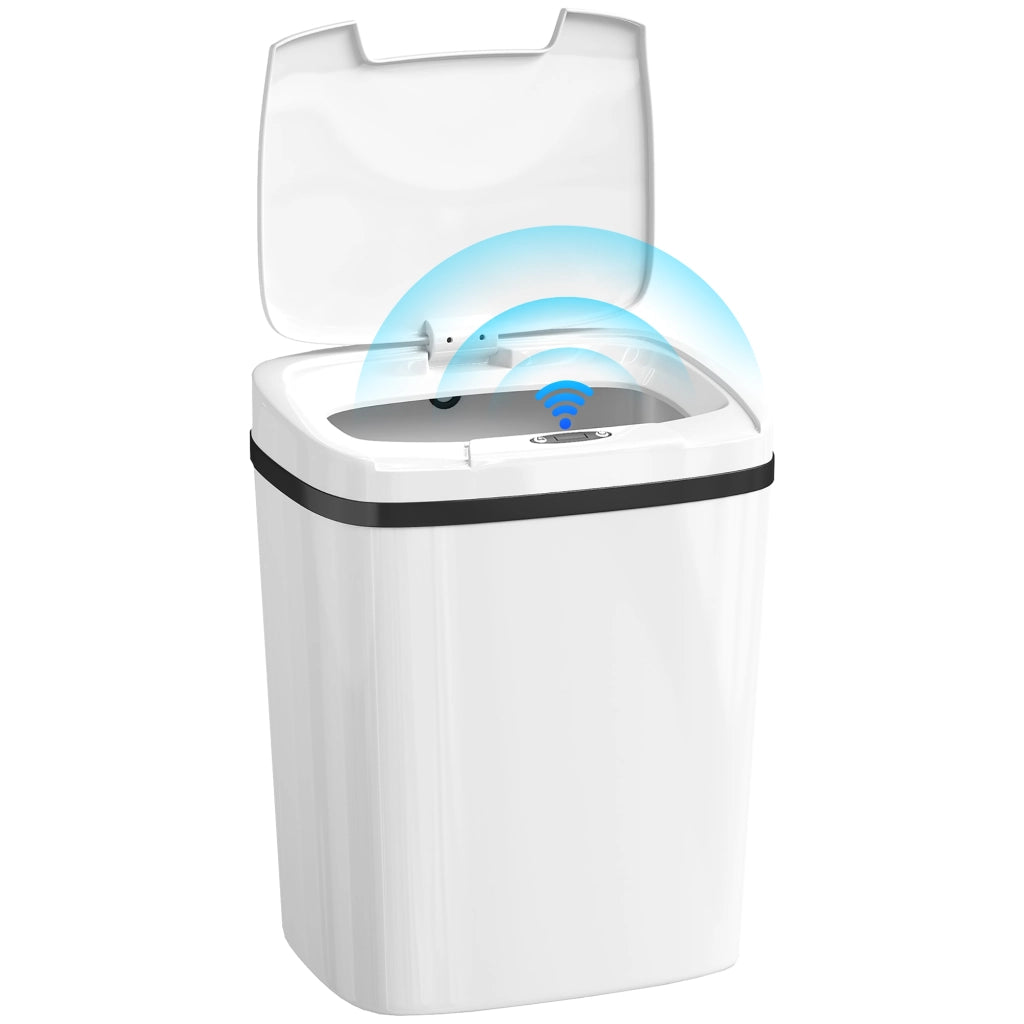 Pattumiera Automatica da Cucina 15L ¨C Xylo ¨C Sensore Movimento Senza Contatto, 27,6x21,4x33,5cm, Bianco