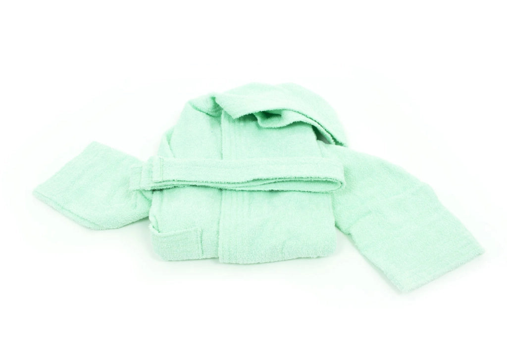 Accappatoio Per Bambini In Spugna Modello Children Colore Verde - 10 Anni - Verde