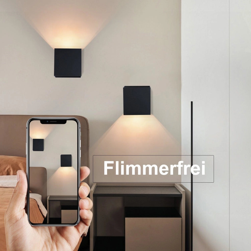 ZMH 4 Appliques LED da Muro Est Int Nere Up Down IP65 per Casa Scale