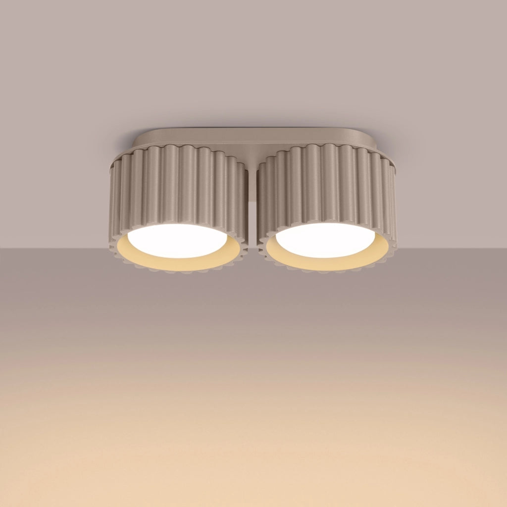 Lampada da soffitto AURA 2 taupe Gx53