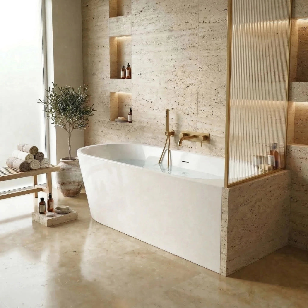 Vasca Bagno Sydney Bellanto Destra 160cm Copritappo nero