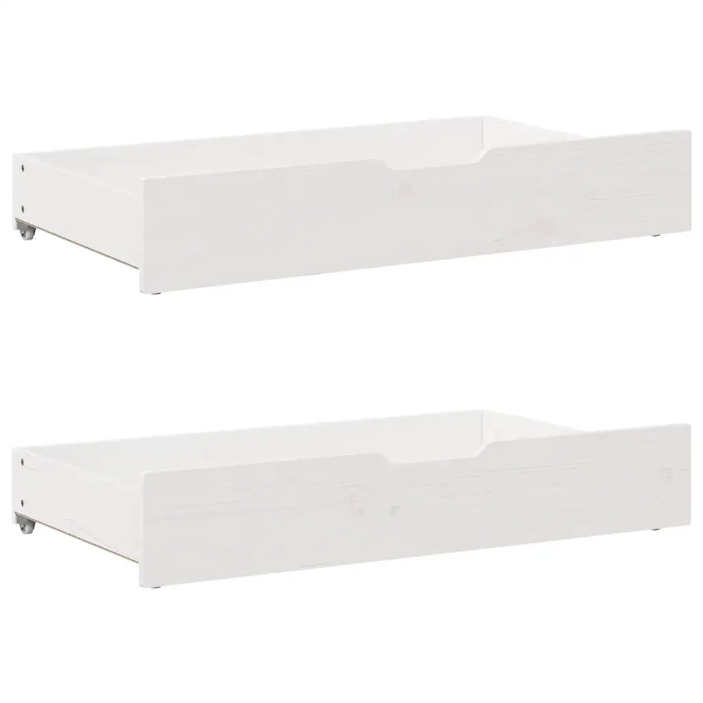 Letto senza Materasso-Struttura Letto Bianco 180x200 cm Legno Massello di Pino 560893
