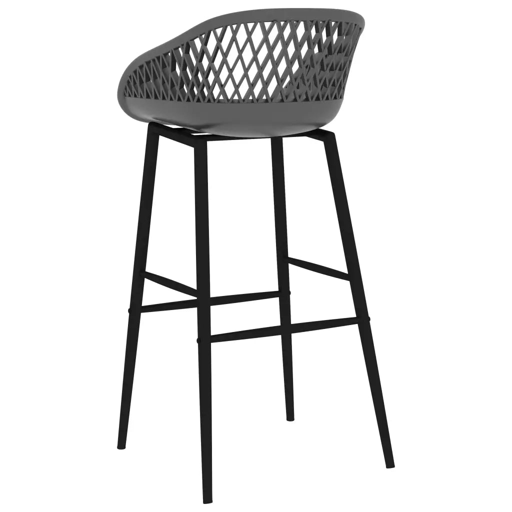Set da Bar 5 pz Nero e Grigio 3057377