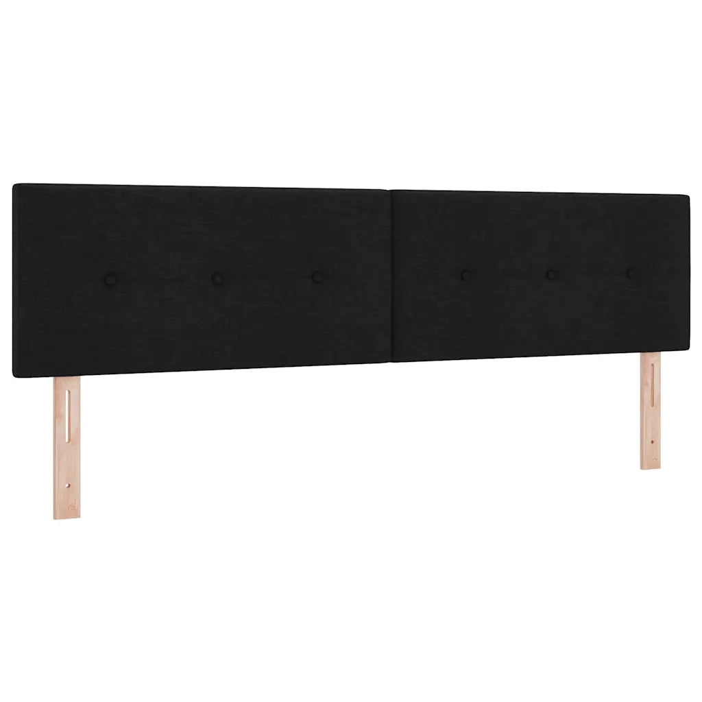 Letto a molle con materasso con led Nero 180 x 200 cm Tessuto 3342228