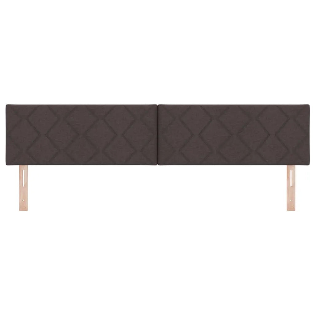 Testiera LED Marrone 200 cm Tessuto 3338255