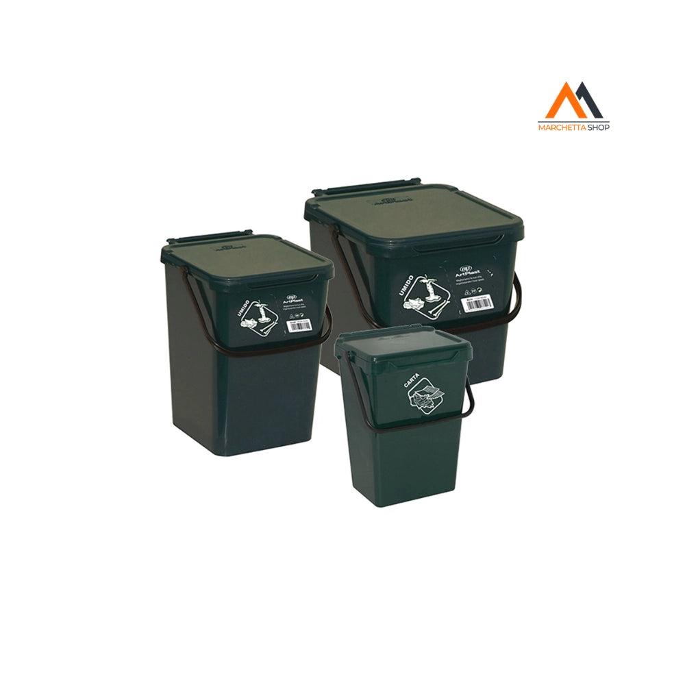 SECCHIO PER RACCOLTA DIFFERENZIATA 7 litri - cm 23 x 24 x 21