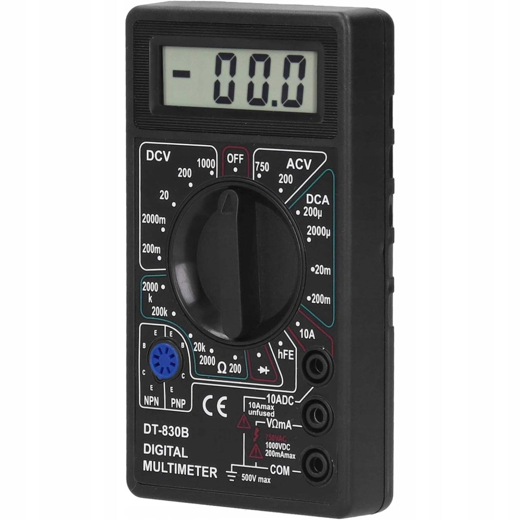 Multimetro Digitale Mini DT-830B – Display LCD, Misura Tensione AC/DC, Corrente, Resistenza | Compatto e Preciso