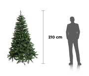 PRAGA ALBERO DI NATALE VERDE CON 950 RAMI DA 210 CM