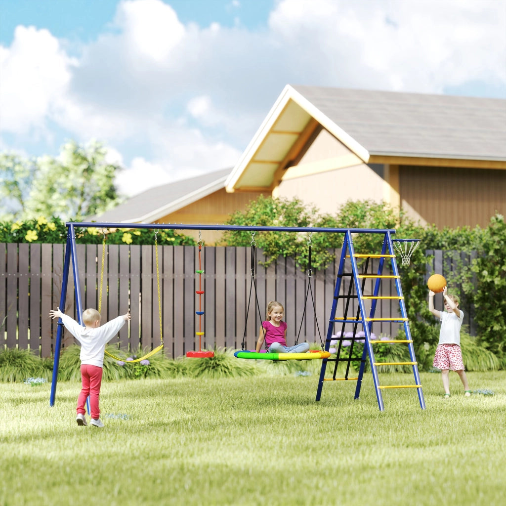 Set Altalena per Bambini ¨C Minimal ¨C Acciaio, 3-8 Anni, 6-in-1, Colori