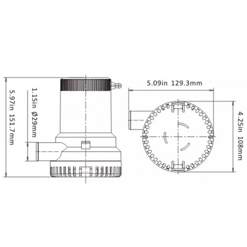 POMPA SOMM. 1500GPH 12V 02