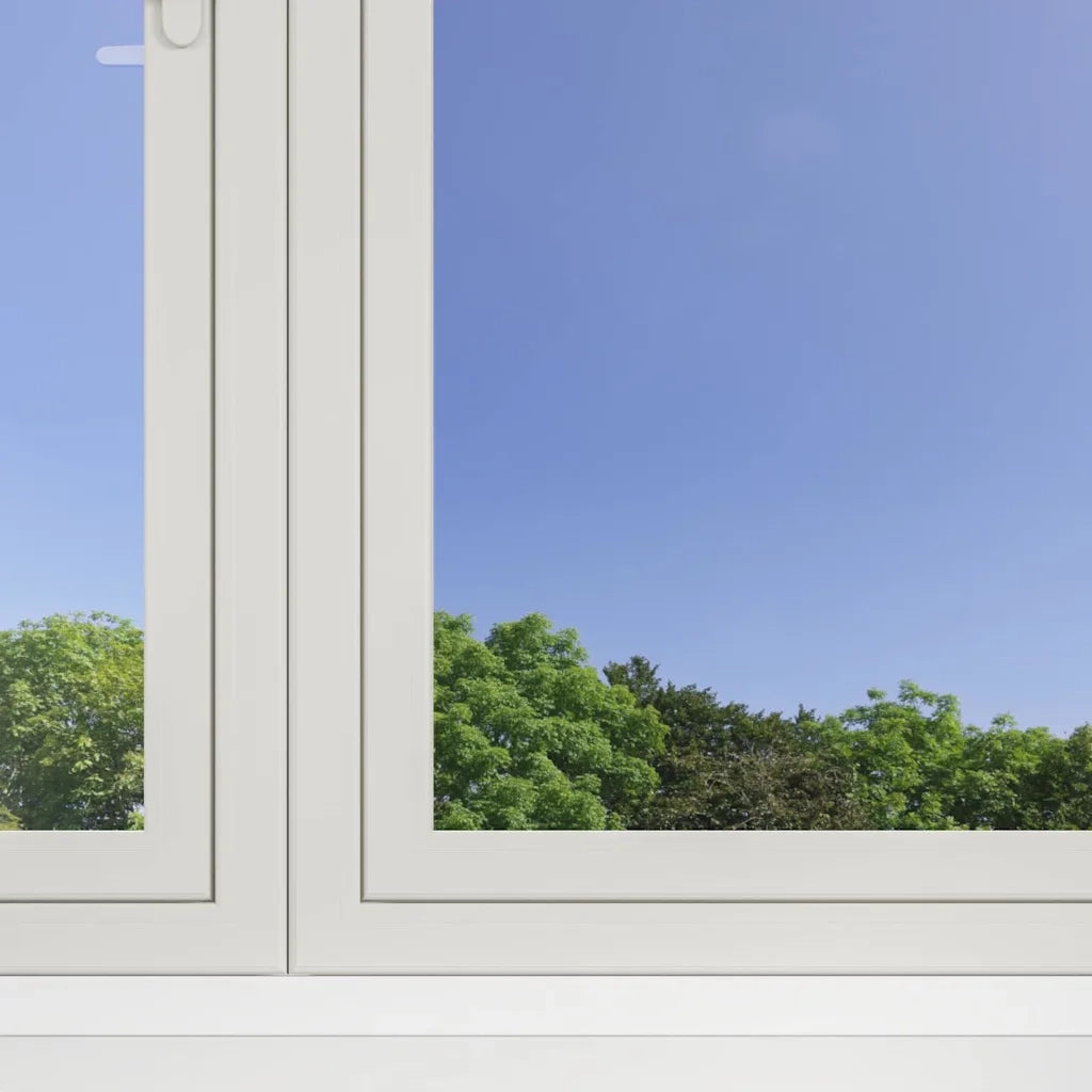 Pellicola per Finestra Solare Riflettente Statica Argento PVC 3394731