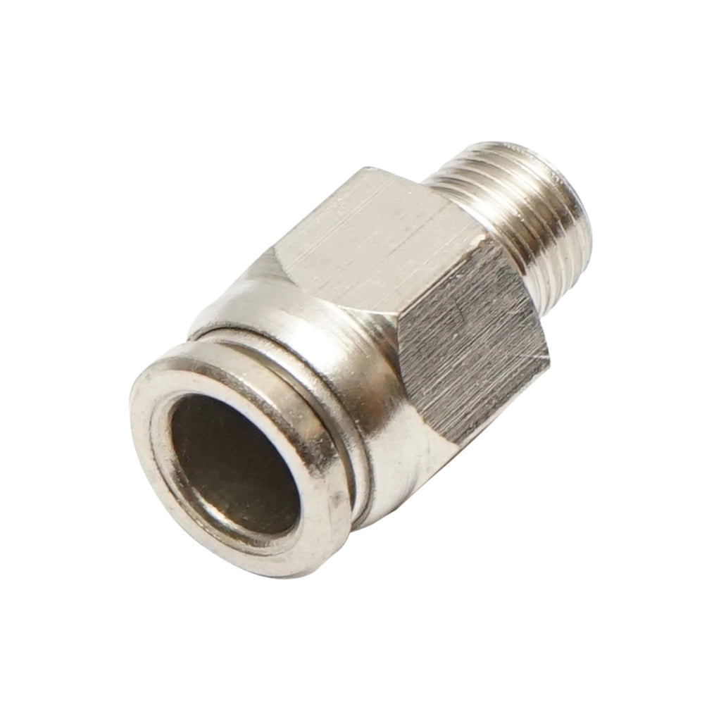 Connettore rapido in metallo dritto e vite in metallo M8 con 1/8