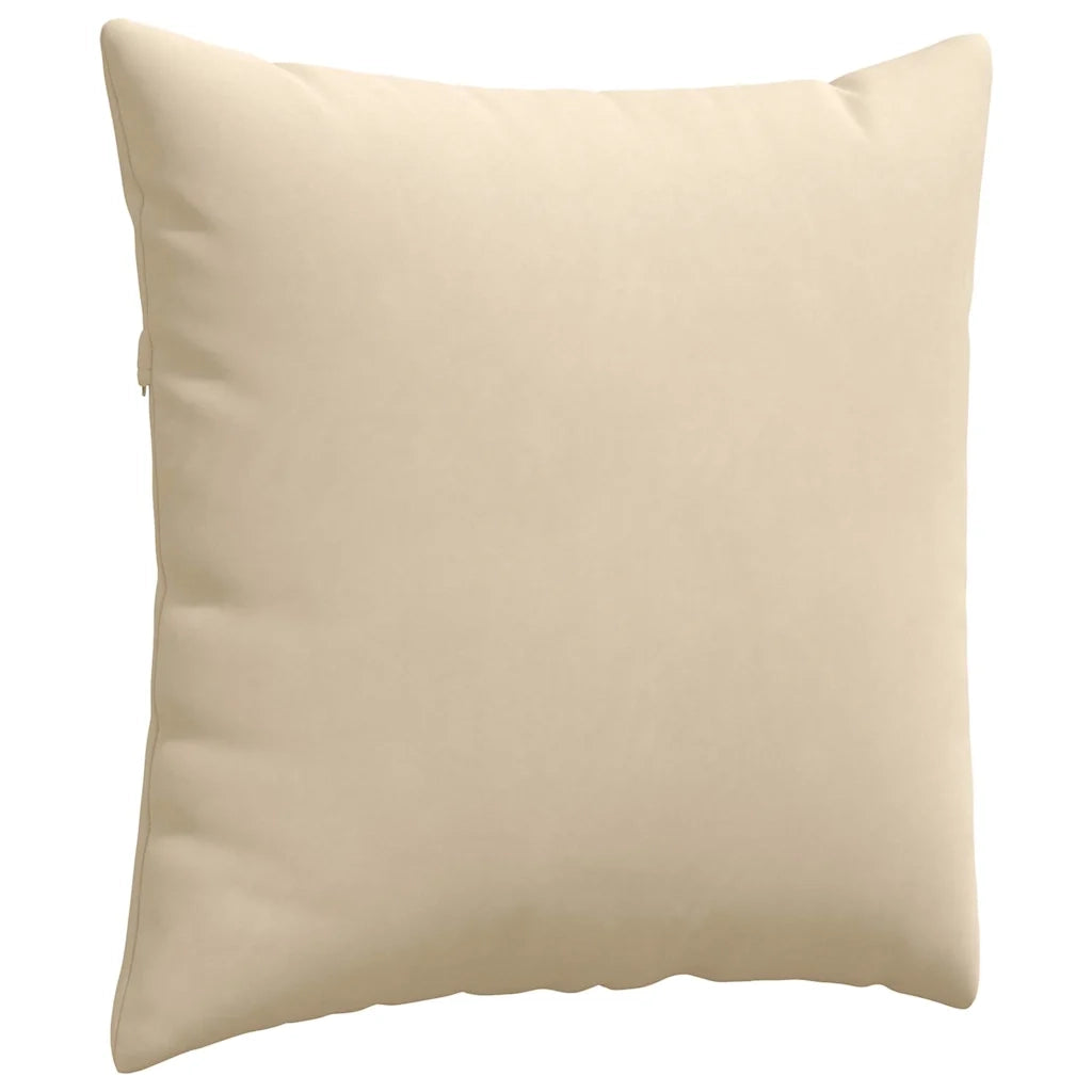 Cuscini da Divano 2 pcs Crema 80 x 80 cm Tessuto 42014073