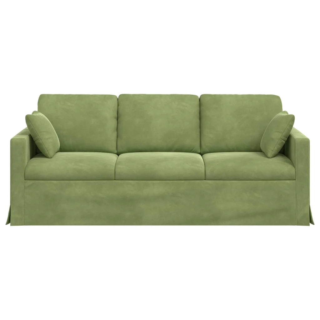 Divano Verde chiaro 198 x 78 x 80 cm Velluto 42024434