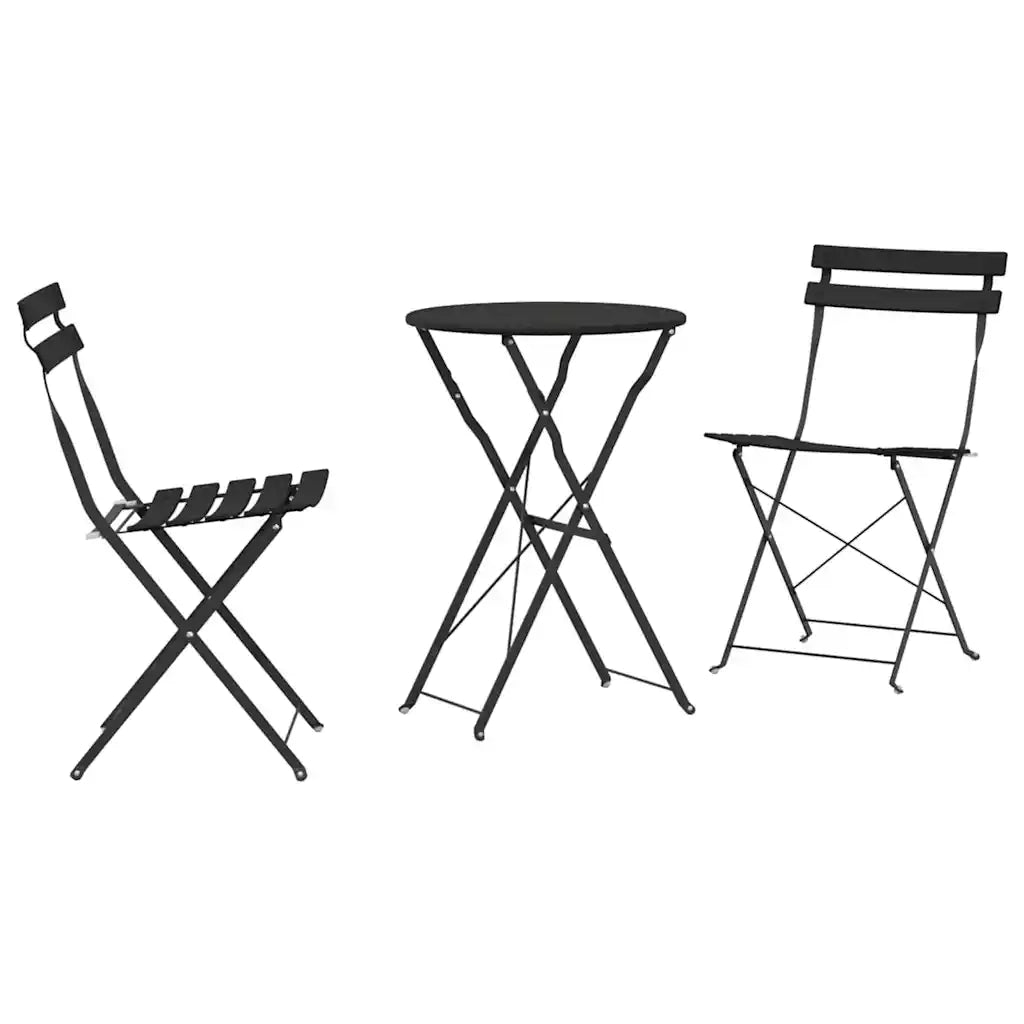 Set Bistro Pieghevole 3 pcs Antracite Acciaio 42002972