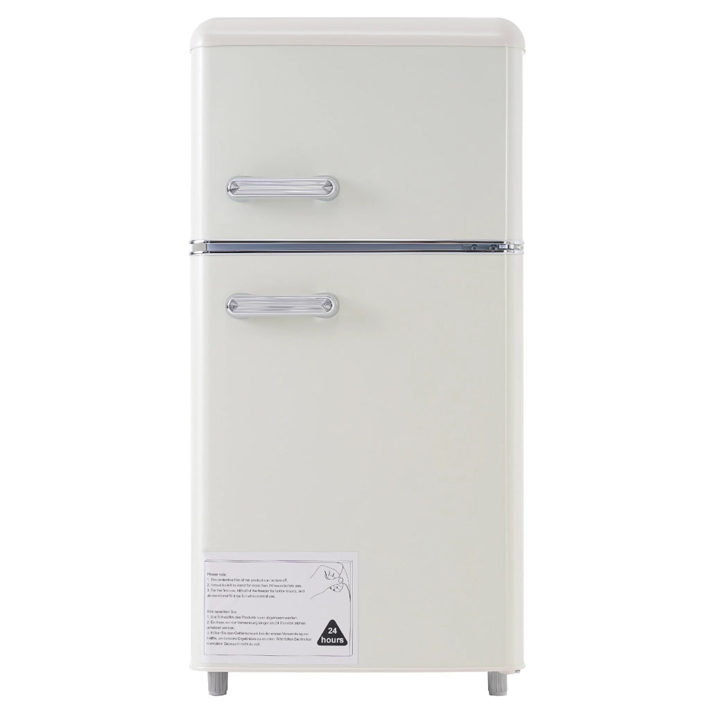 Frigorifero Retro con Congelatore ¨C MINIMAL ¨C 72 L, 21 L freezer, LED, Classe E
