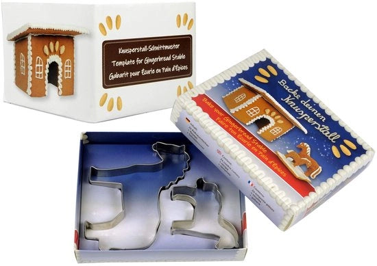 Cucine per Cavallo a Forma di Biscotto | Cucine per Cavallo con Ricetta di Peperoncino e Disegno per Stalli Croccanti | Cucina Biscotti | Regalo, Avvento, Natale, Amanti dei Cavallo, Bambini