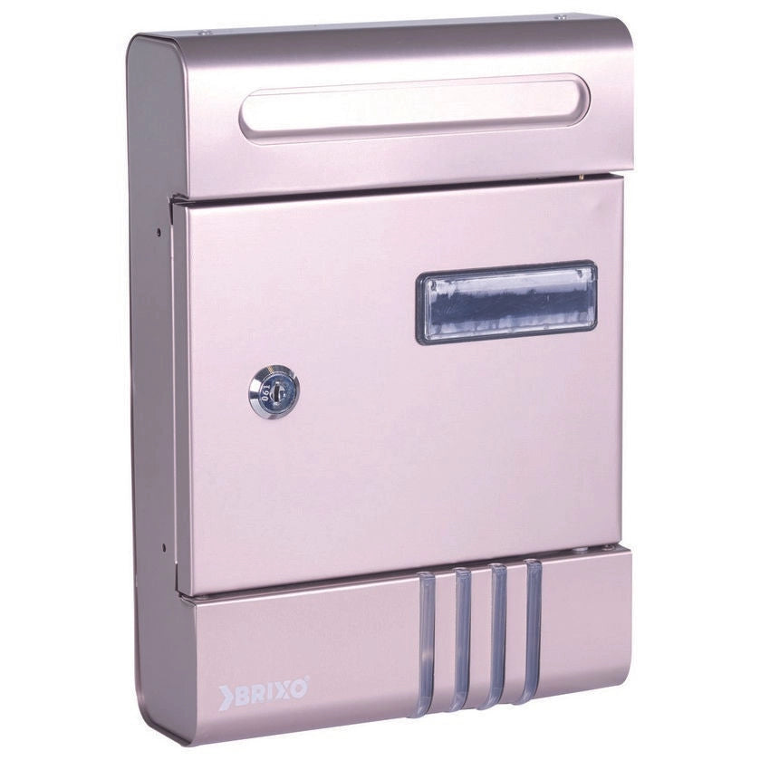 Brixo 048024 Pippo Cassetta Postale per Interno in Ferro 20,5x6,5x29 cm colore Grigio Ghisa