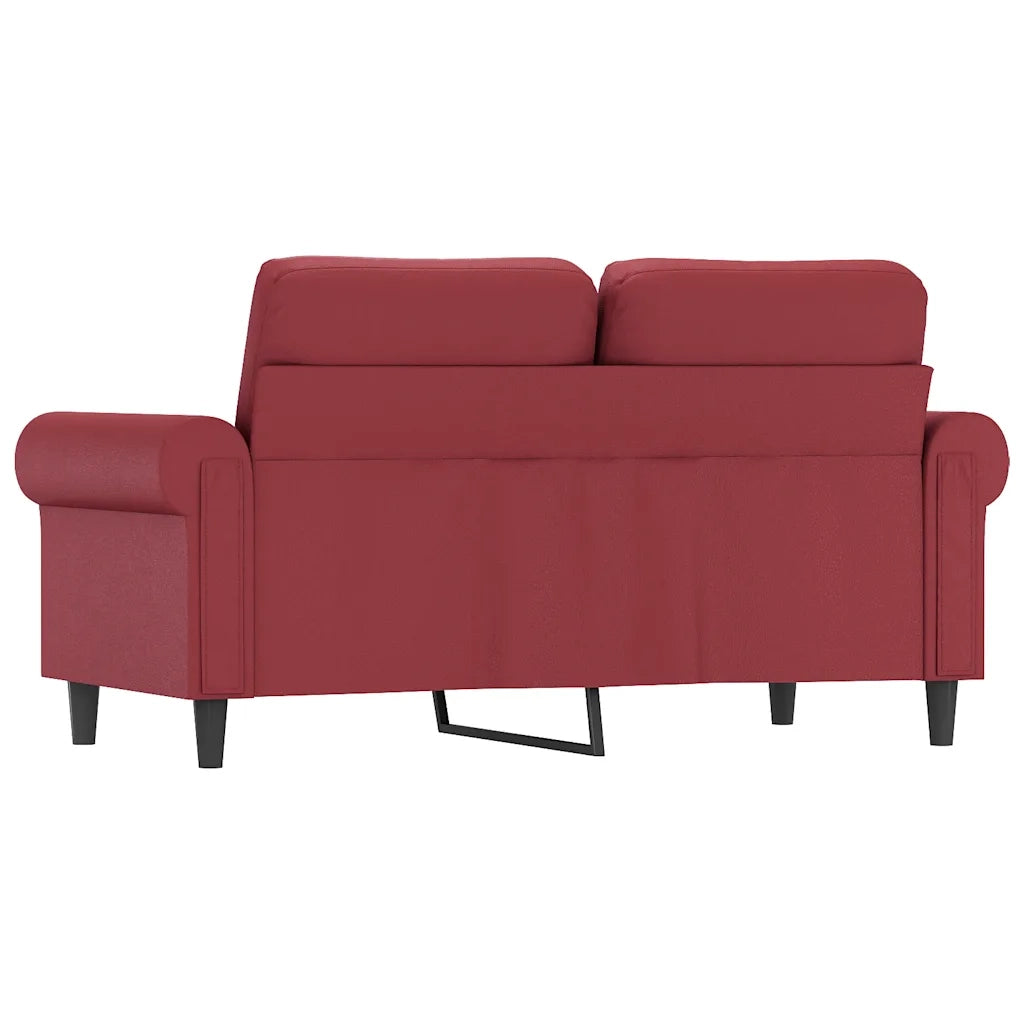 Divano a 2 Posti-Sofa 2 Posti Rosso Vino 120 cm in Similpelle 193793