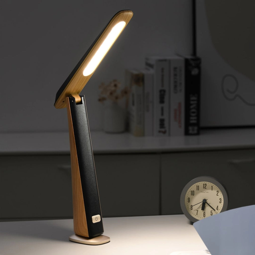 Lampada da scrivania TOP nera/marrone LED 4W dimmer CCT