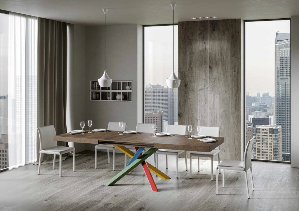 Tavolo Allungabile 160-420x90x77 cm Volantis Noce