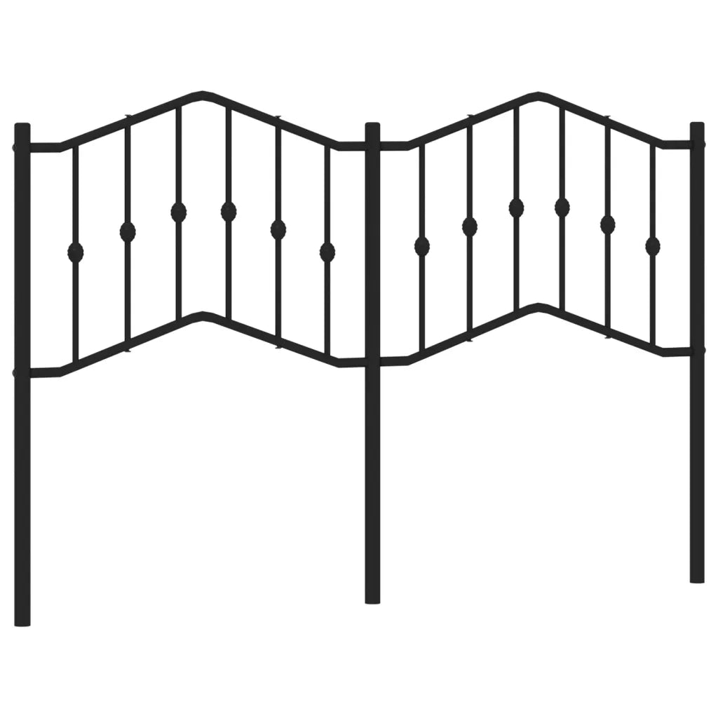 Testiera di Ricambio in Metallo Nero 140 cm 373822