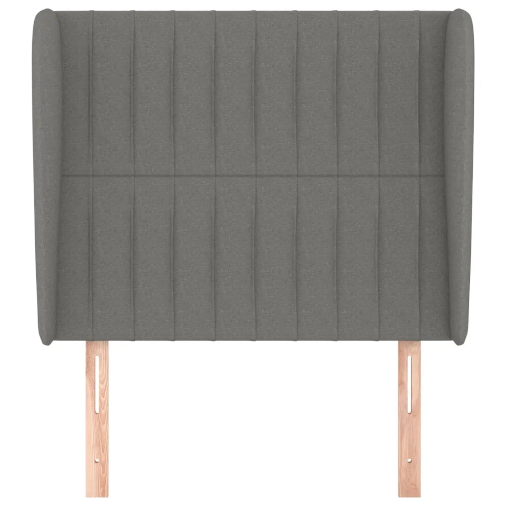 Testiera | Testata ad Orecchio GrigioScuro 103 x 23 x 118/128cm inTessuto