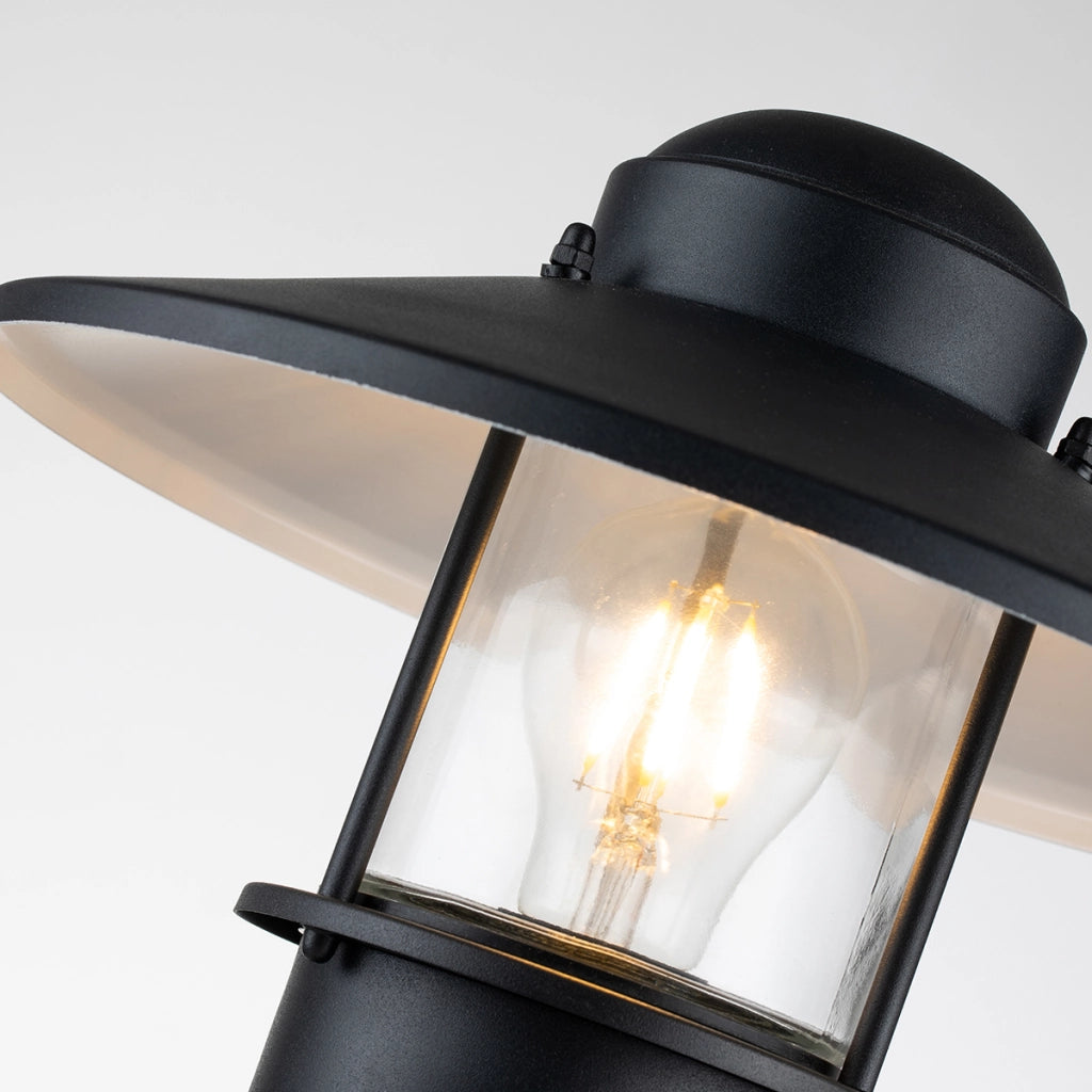 Lampada esterna basamento sensore nera E27 60W Elstead