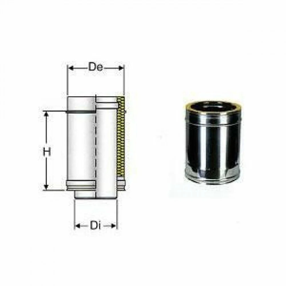 Inox doppia parete aisi 316 tubo l.245 d.300 350 b08x9ypf6c