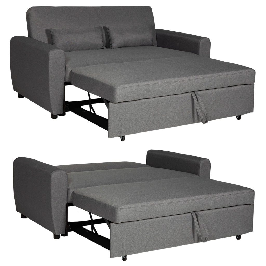 MATT Divano letto a 2 posti grigio