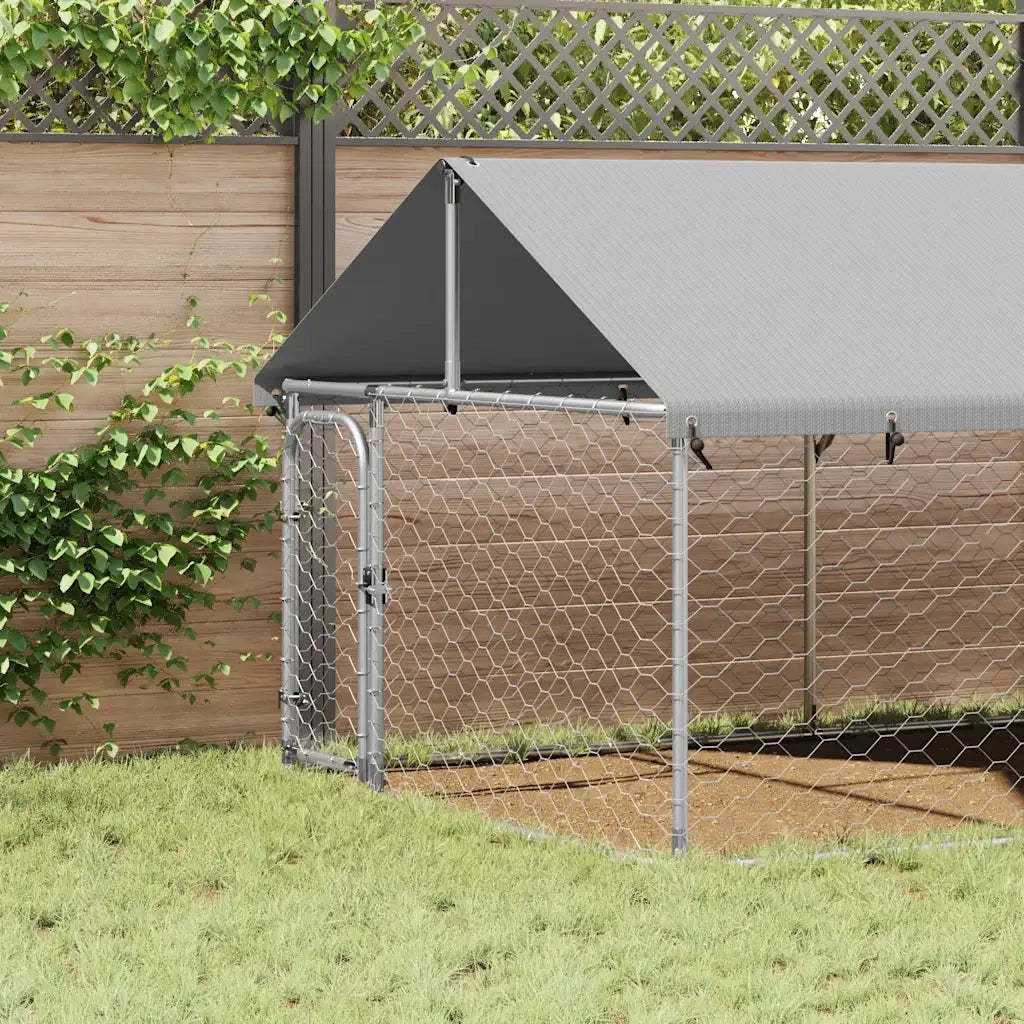 Gabbia per Cani da Esterno con Tetto 600x200x150 cm cod mxl 49960