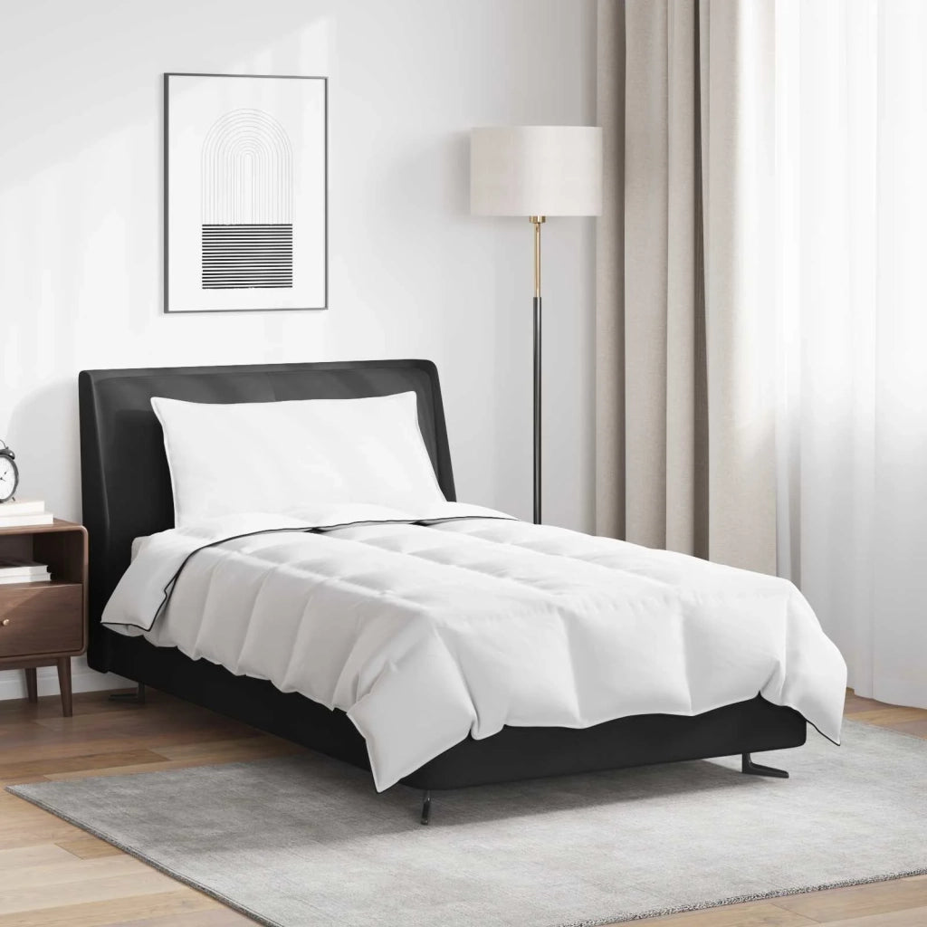 Piumone | Duvet Invernale con cuscino 2 pz Bianco Piuma d'anatra