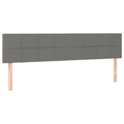 Testiera | Testata Grigio Scuro 160x5x78/88 cm in Tessuto