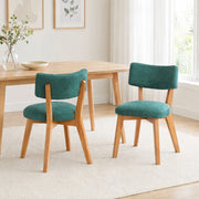 SEDIA da pranzo Set da 2 pezzi 54,5x47x77 cm Legno Verde
